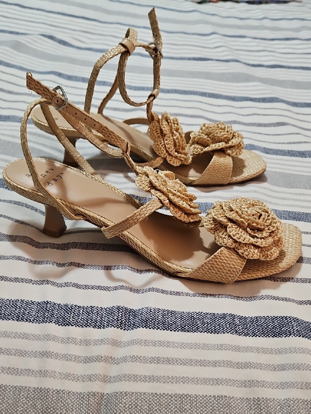 A New Day Tan Crochet Flower Sandals for Women - Picture 5 of 5